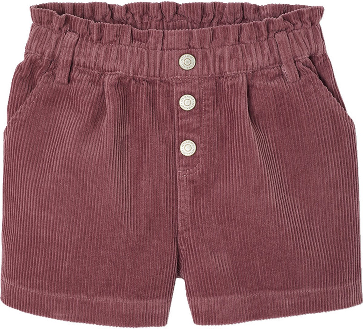 Vertbaudet Fluwelen short met paperbag-vorm meisjes