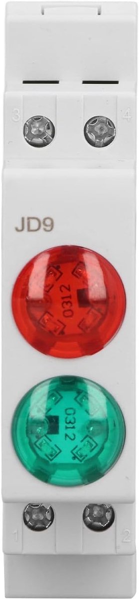 SnelShoppen - Dubbele Lichtontwerp, Rood Groen Signaal Lamp LED Indicator Licht voor Verdeeldoos CNC Draaibank AC DC, Ruimtebesparend, Handige Railsmo