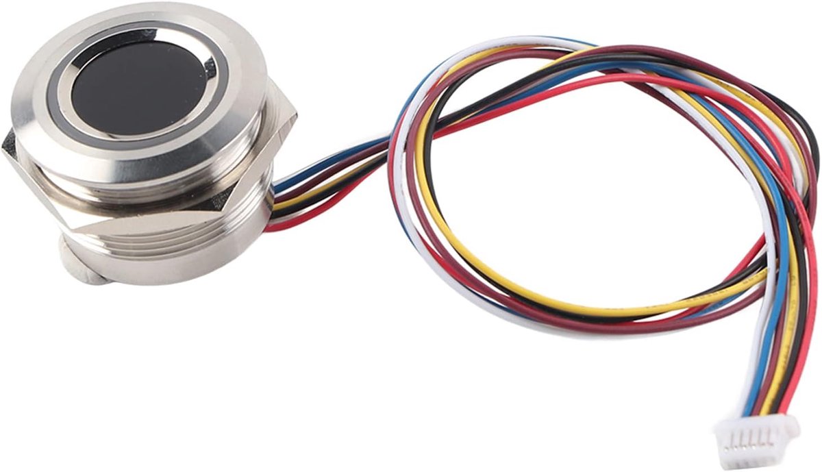 SnelShoppen - Fingerafdruk Sensor Module, Capacitive Fingerafdruk Scanner R503 met 2-Kleur Ringindicator, Hoge Precisie, Eenvoudige Installatie en Geb