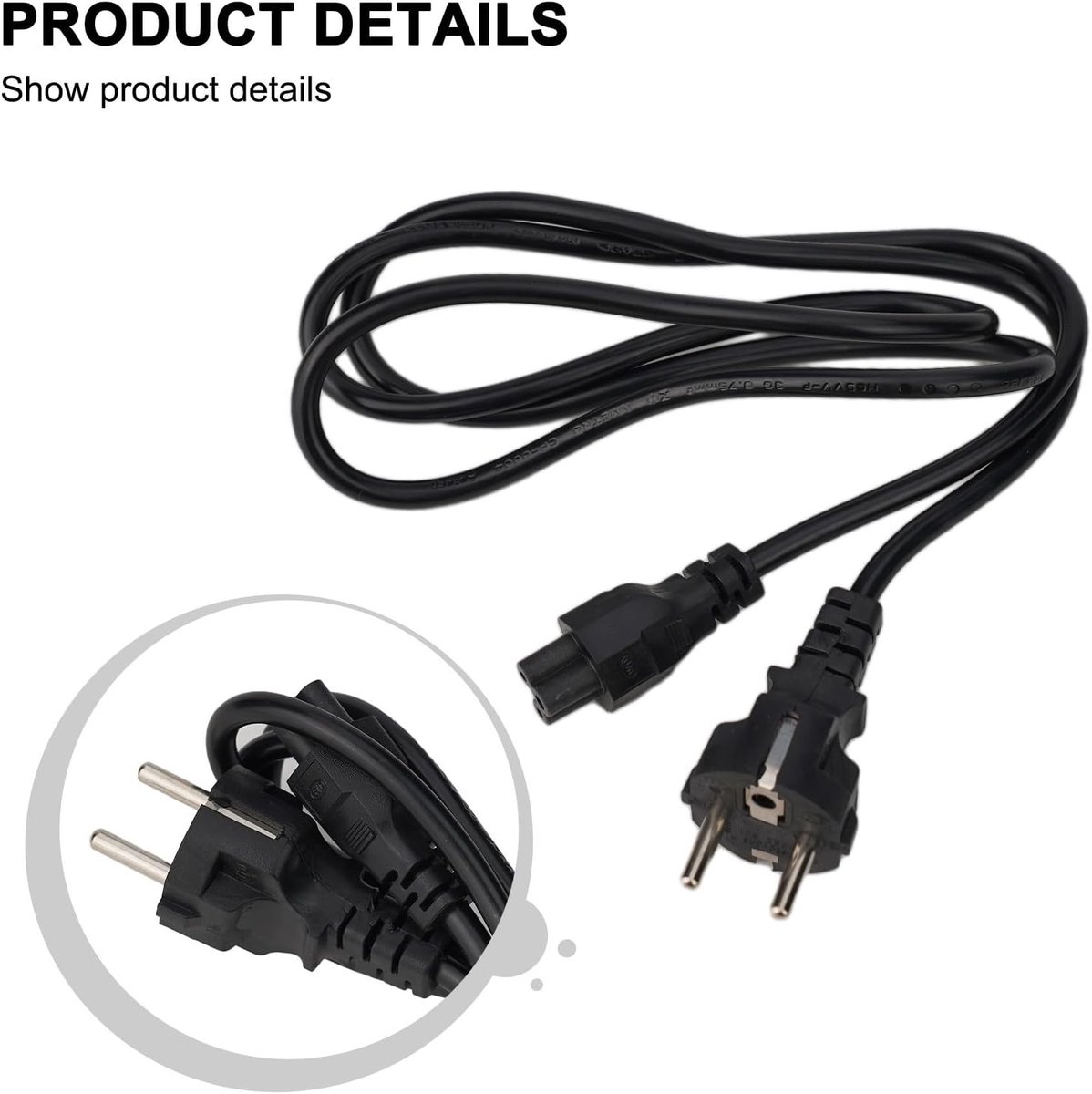 SnelShoppen - Oplaadkabel voor Elektrische Scooter, Stevige 3 Polige Laadkabel 140 cm voor Ninebot MAX G30 G30D, Hoge Efficiëntie, Robuust Materiaal,
