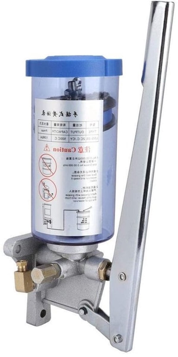 Handmatige vetpomp voor mechanische apparaten, 500CC, 6mm uitlaat, ideaal voor smering en onderhoud