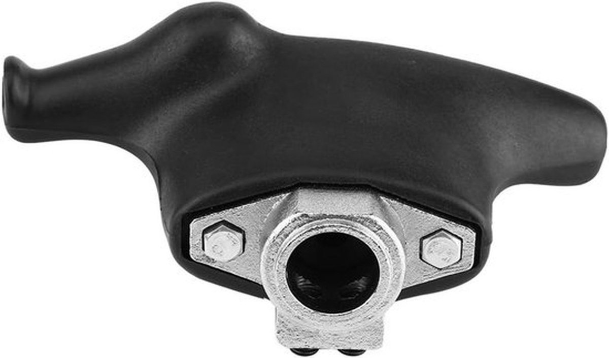Zwarte kunststof nylon montagekop voor bandenwisselmachine, geschikt voor 28mm en 30mm, duurzaam en efficiënt