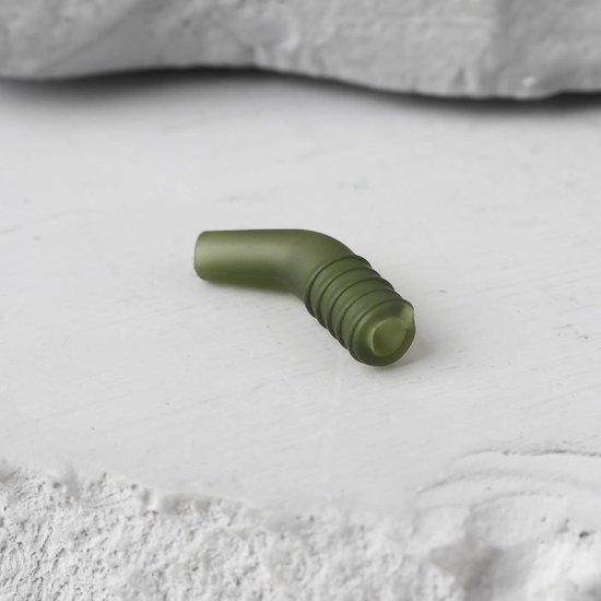 Karper Visserij Rigs Haak - Rig Aligners Ronnie Rig - Terminal Visgerei - Flexi Rubber - Natuurlijke Groen - Geschikt voor - Karper Vissen - Flexibel Materiaal - 30 Stuks — afbeelding 2