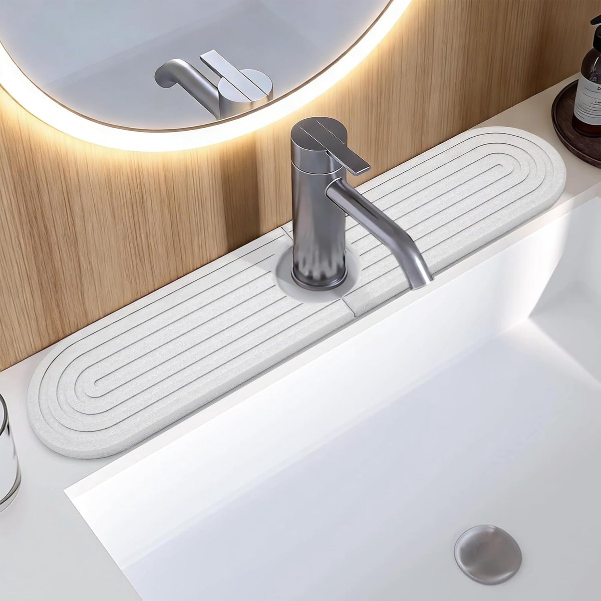 Draining Mat, Sink Water Tap, Splash Guard, Duffle Guard, Sink Mat, Water Tap Mat, Stone Draining Mat for Kitchen - ShopVlot