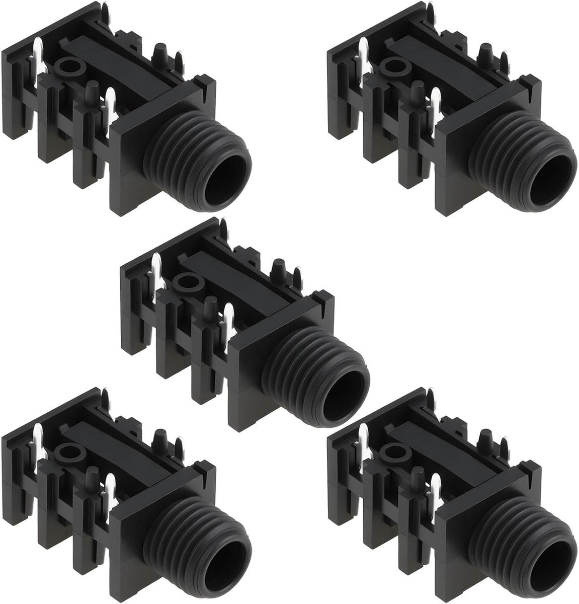 SnelShoppen - 5 stuks 4-Pin Mono Versterker Ingangsjack 005-1658-049 Geschikt voor Fender Basversterkers - Duurzaam en Betrouwbaar Voor Professionele