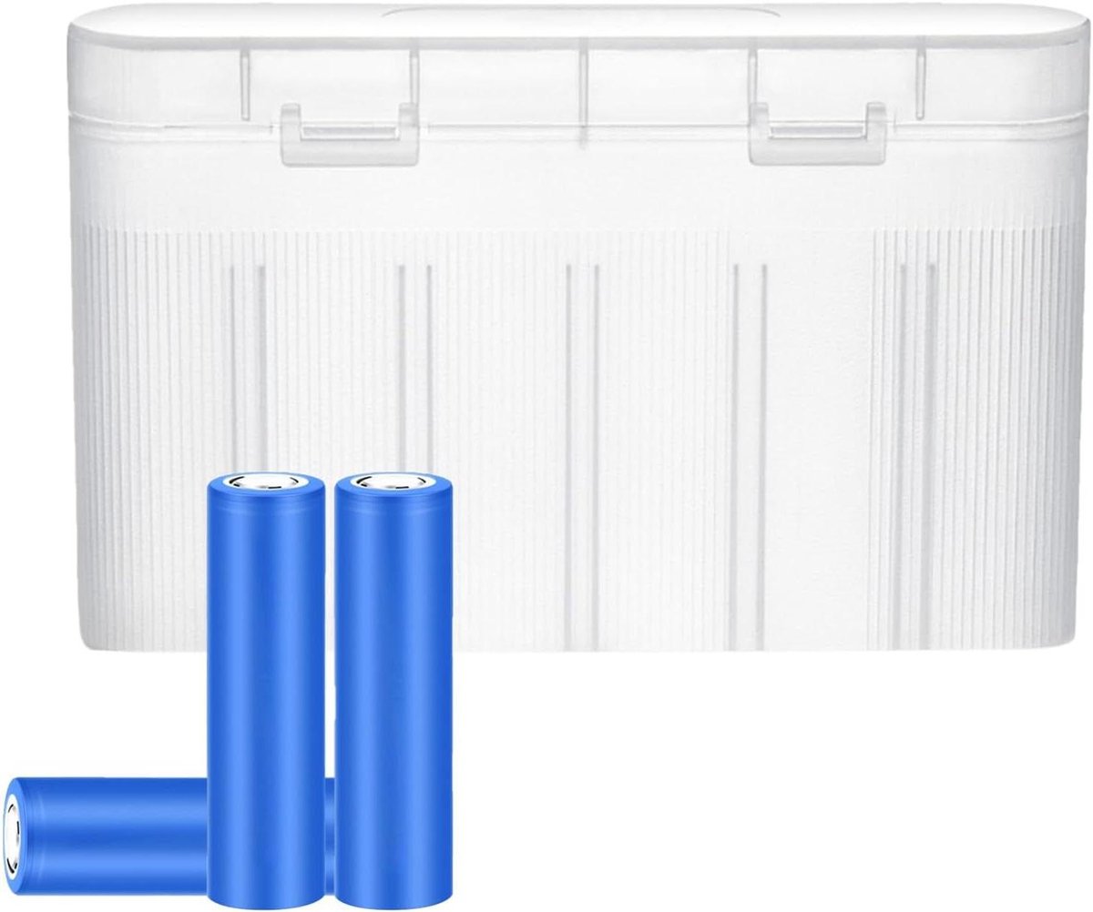Batterij Organizer - Batterijhouder Opbergdoos - Batterijen Opbergen - Transparant Venster - 6 Vakken - Transparant