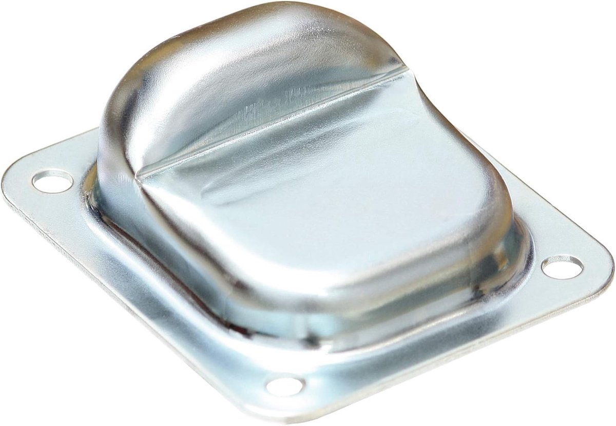Deurstopper Vloeraanslag - Zwart - 150 x 100 x 5 mm - Beveiligd tegen Corrosie - Voor Poorten