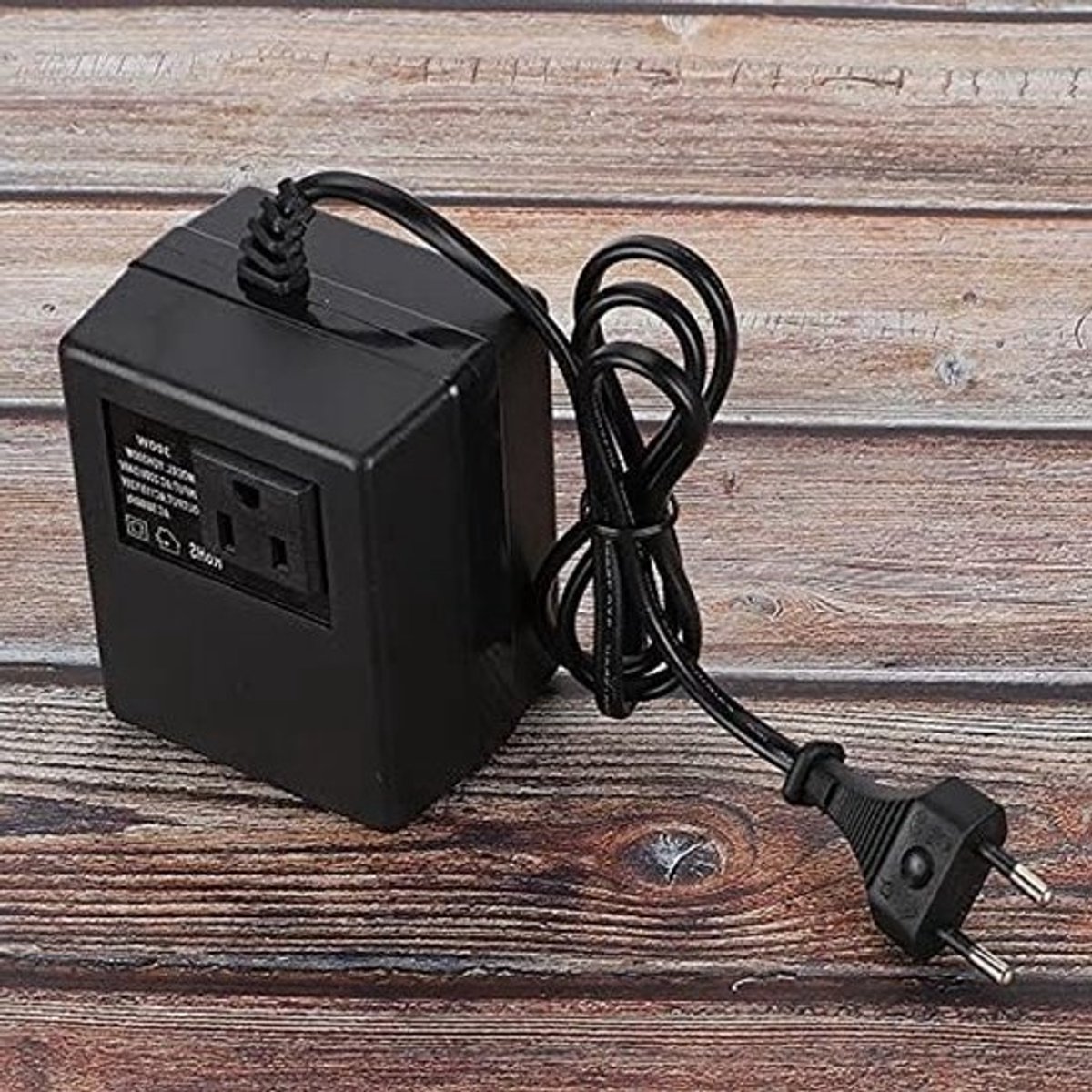 300 W omvormer en stroomtransformator voor AC 220 V naar 110 V, Zwart EU-stekker