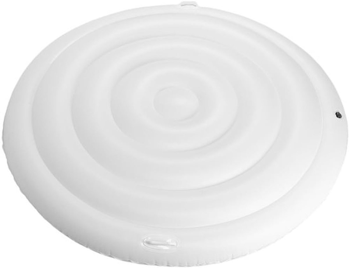 Opblaasbare Bubbelbad 5,4 Ft - Regenbestendig Deksel - Ronde Bubbelbad - PVC Spa - Buitenspa - Poolbeschermer - Veilig PVC Materiaal - Hot Tub Cover
