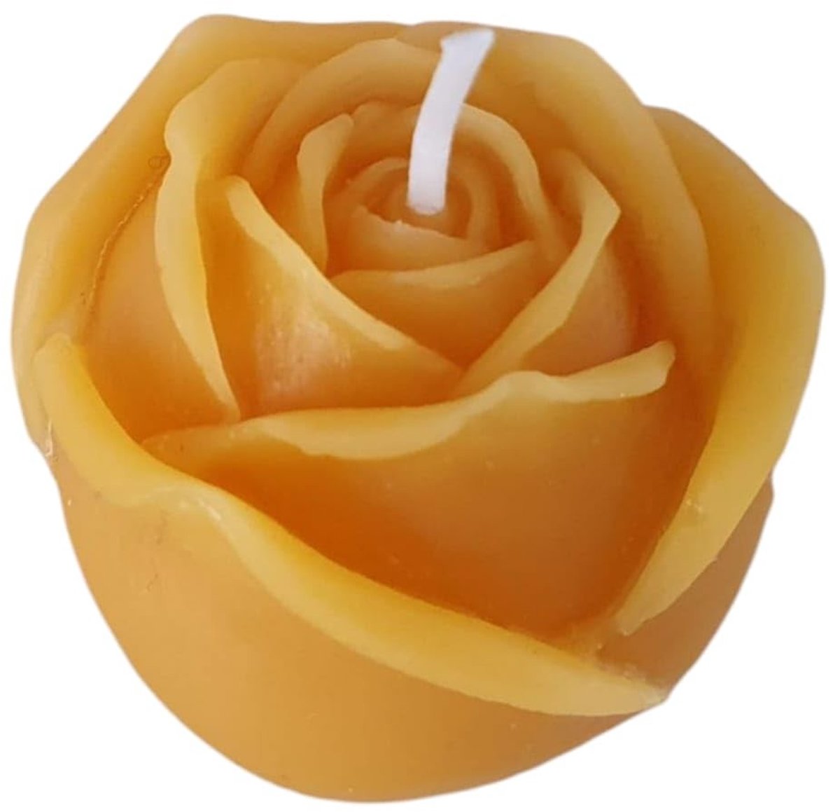 Solidchoice - 100% Bijenwaskaars van 4 cm, Natuurlijk en Handgemaakt