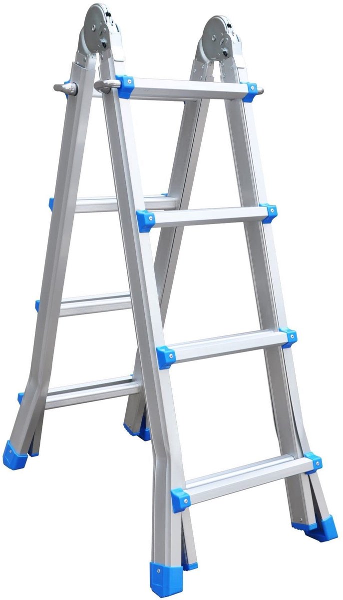 Solidchoice - Multifunctionele Telescopische Ladder, 4 x 4