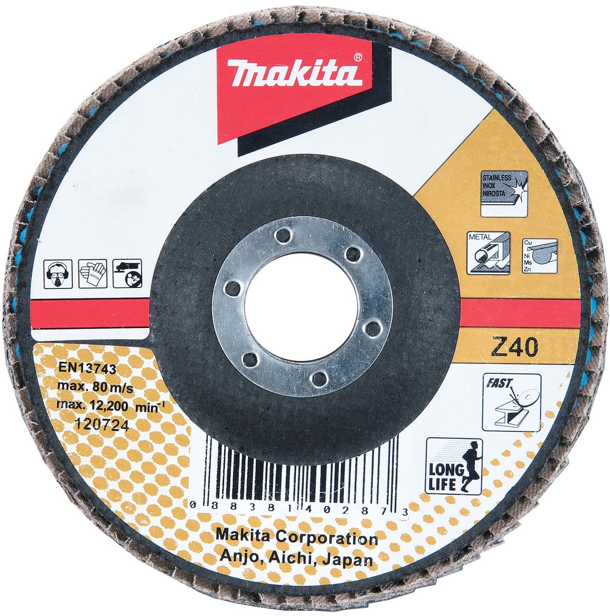 Makita Lamellenschijf 180 mm Z40 - D-27539