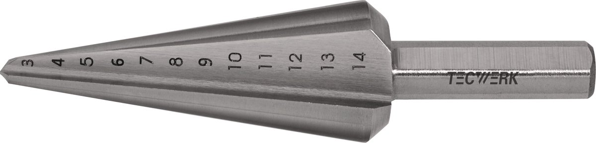Blechschälbohrer Bohrber.5-31mm HSS Gesamt-L.103mm Z.2 TECWERK