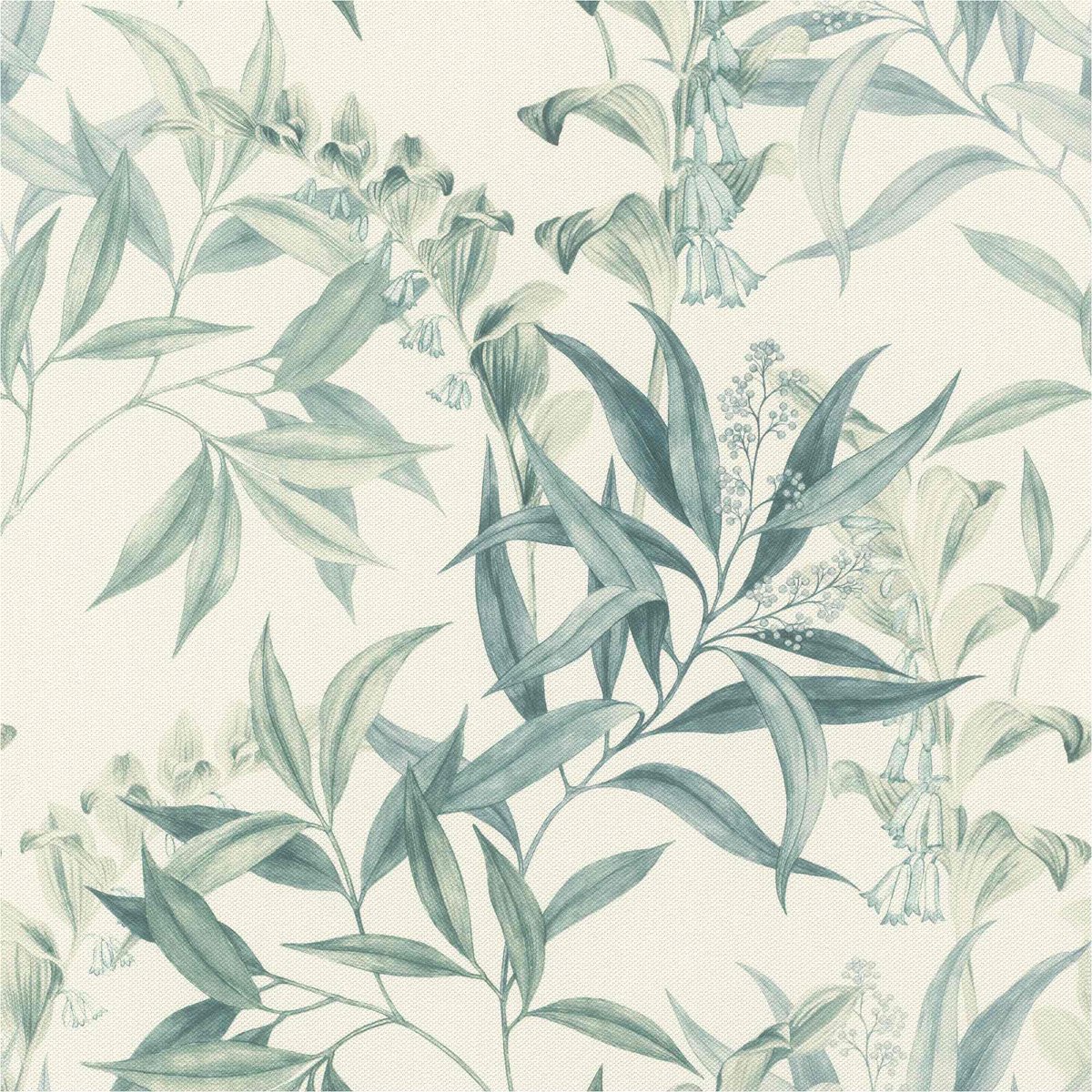 Vliesbehang 417340 bloemen en ranken floraal groen Liverna Rasch