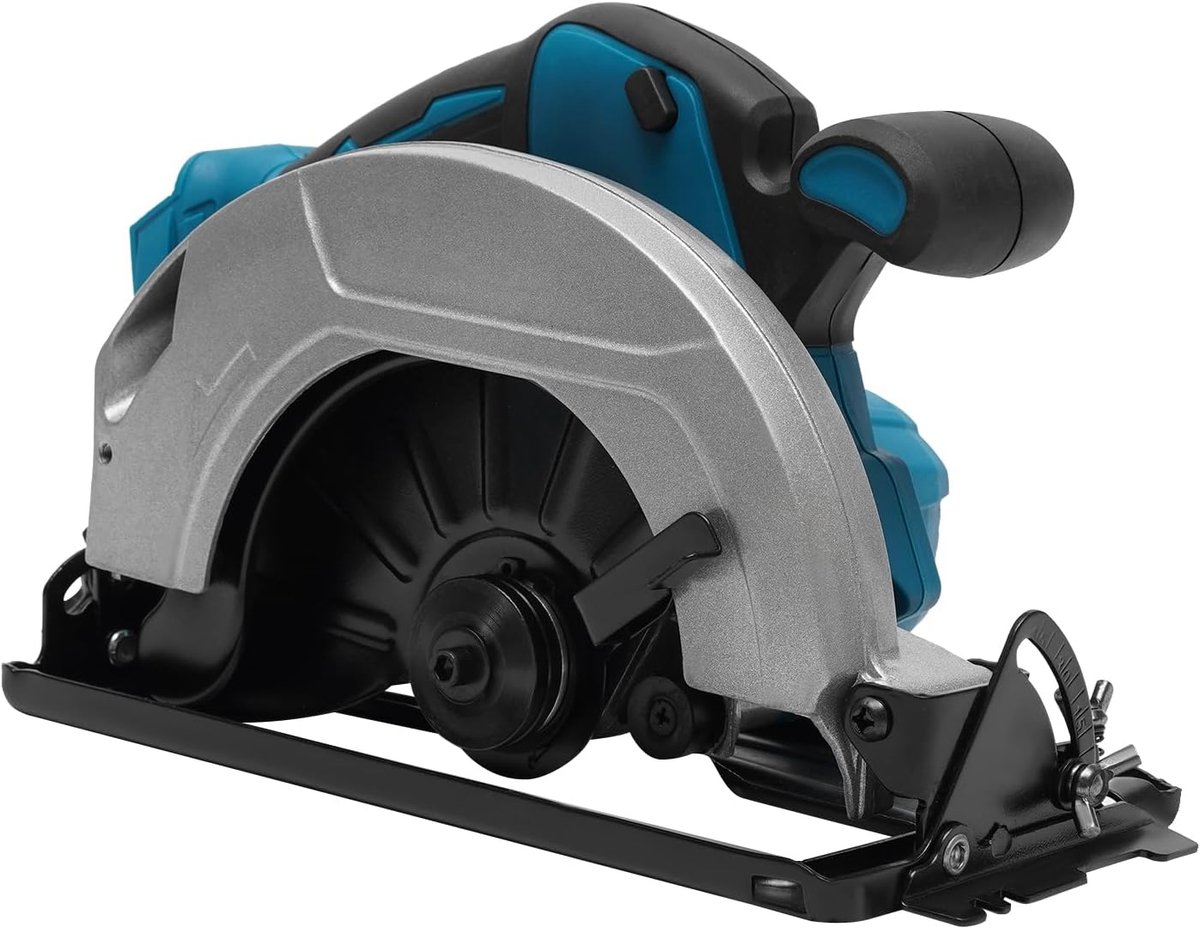 Cordless Circular Saw 2000 rpm Cordless 0-45° Circular Saw Miter Saw Electric Circular Saw 90 mm Cutting Depth Without - ShopVlot