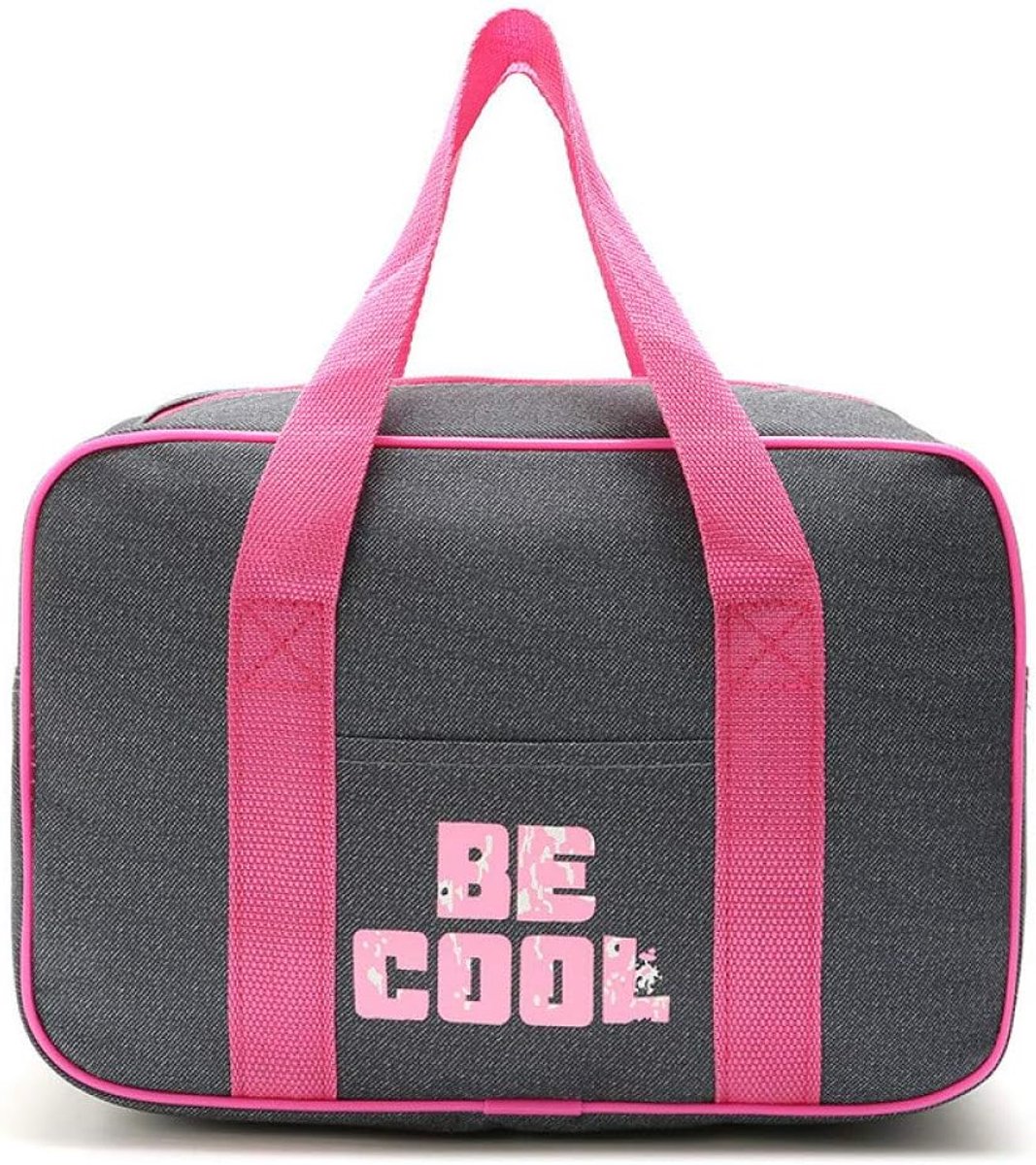 picnic bag for picnics, warm, outdoor picnic protection, cooler bag made of aluminum foil, bag for ice, red, green - ShopVlot
