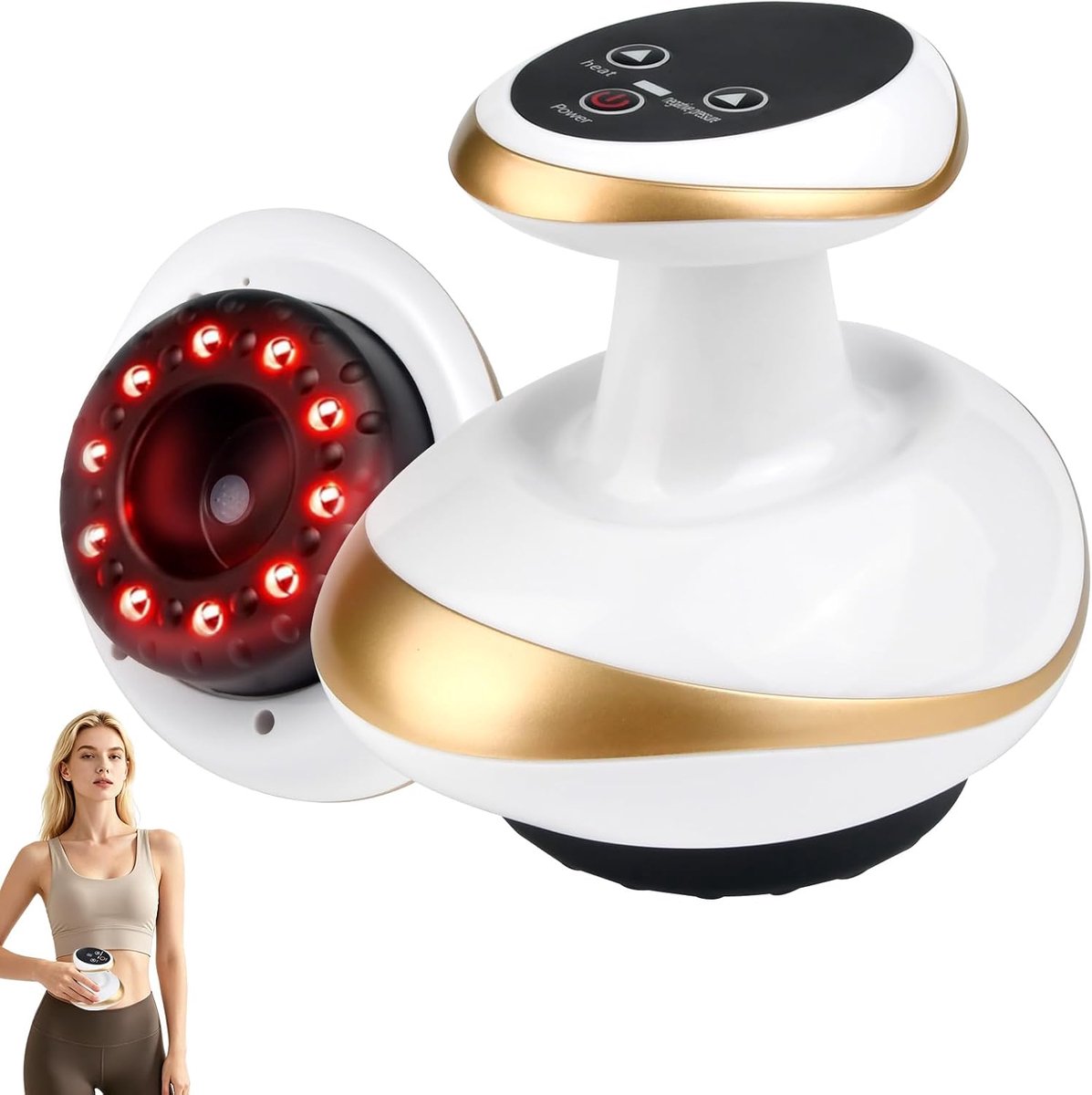 4-in-1 Anti-Cellulite Vacuümmassageapparaat - Gua Sha & Cupping Massage - Lymfedrainage & Huidstrakking - voor Thuisgebruik - 1 Stuk