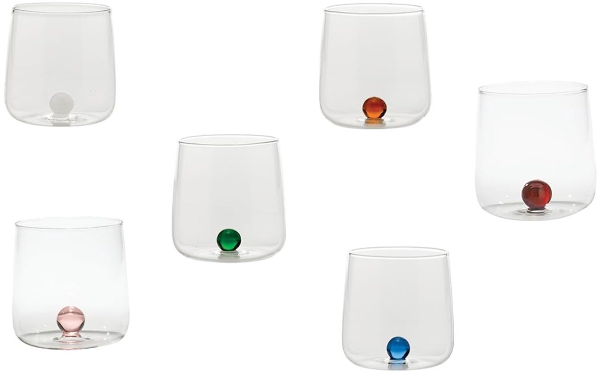 Solidchoice - Bilia Tumbler Set - 6 Herbruikbare Glazen