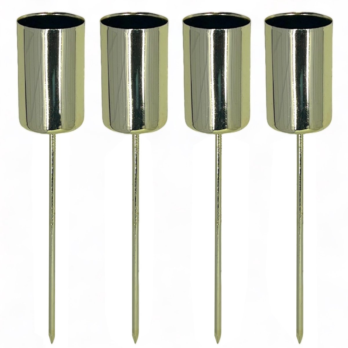 Solidchoice - Advent Kandelaar Houder Set van 4 - Gouden Kaarsenstandaard
