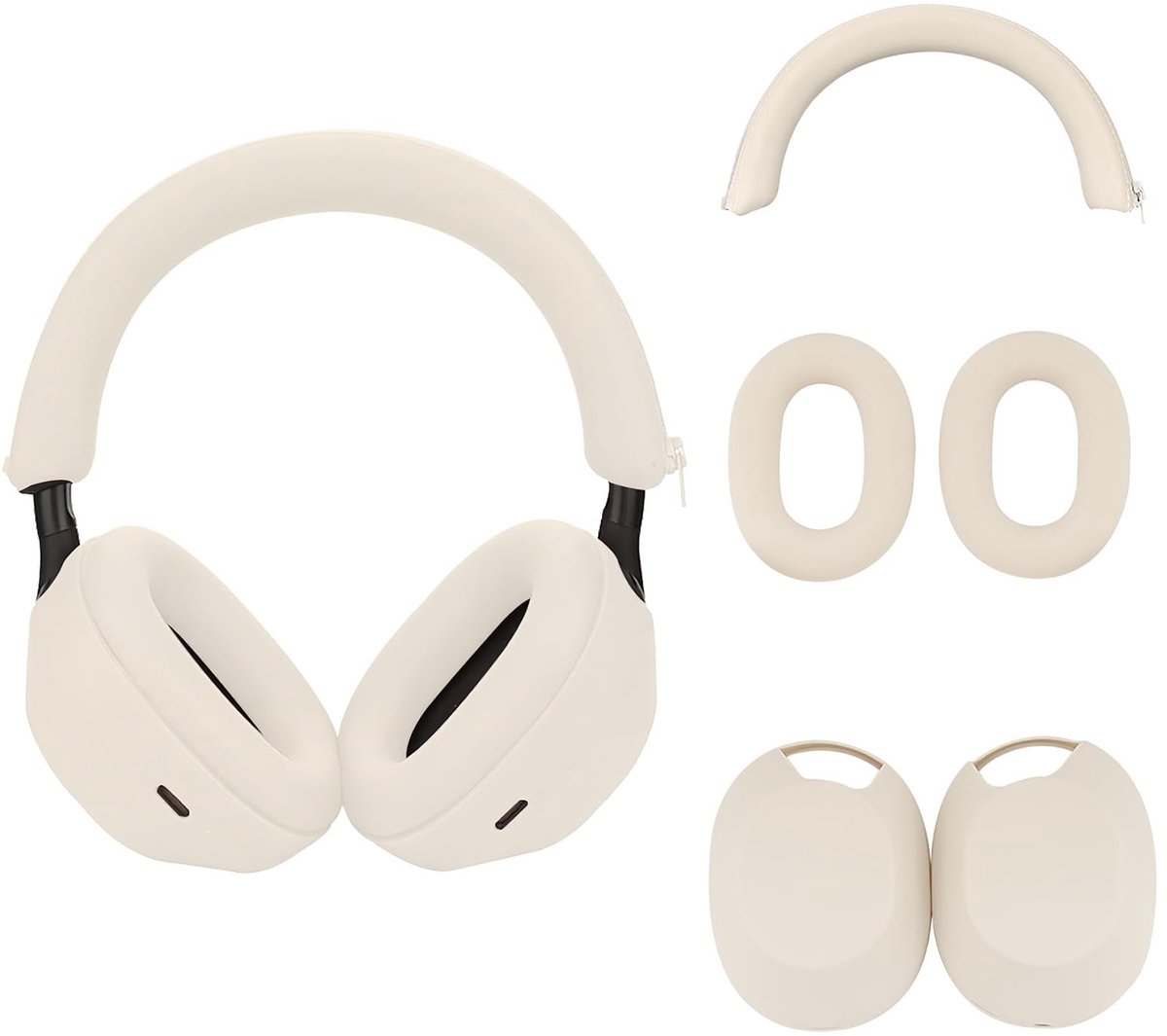 Solidchoice - Siliconen Hoes voor Hoofdtelefoon WH-1000XM5 Bescherming