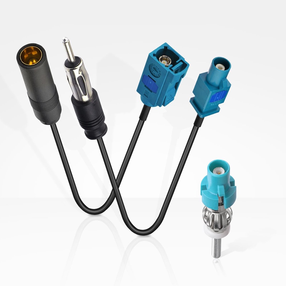 Solidchoice - Autoradio antennekabel Fakra Z-stekker op Motorola DIN-stekker adapter voor auto audio systemen
