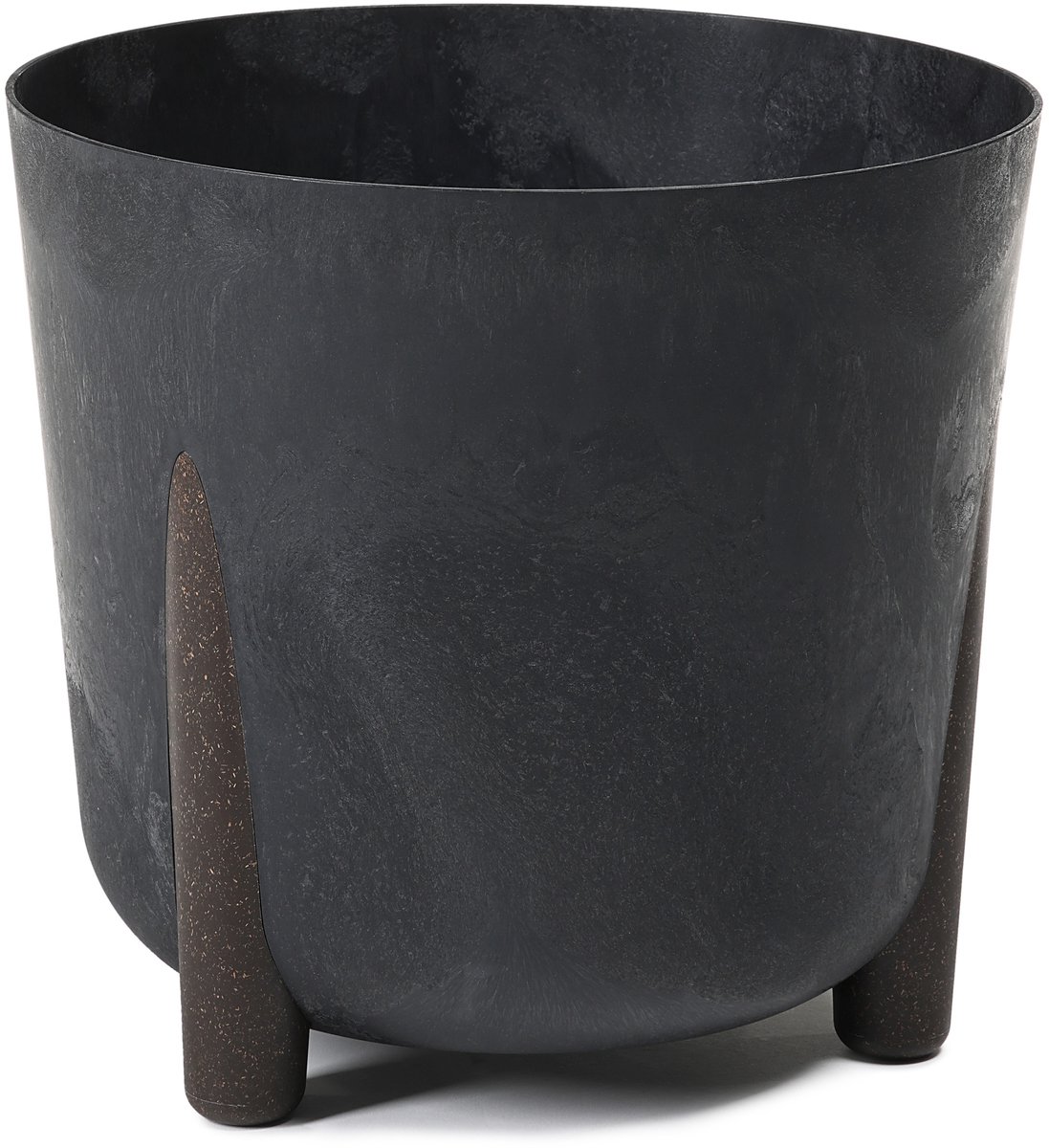 Frida ECO Gerecyclede Pot Zwart Beton Look Ø26cm H25cm