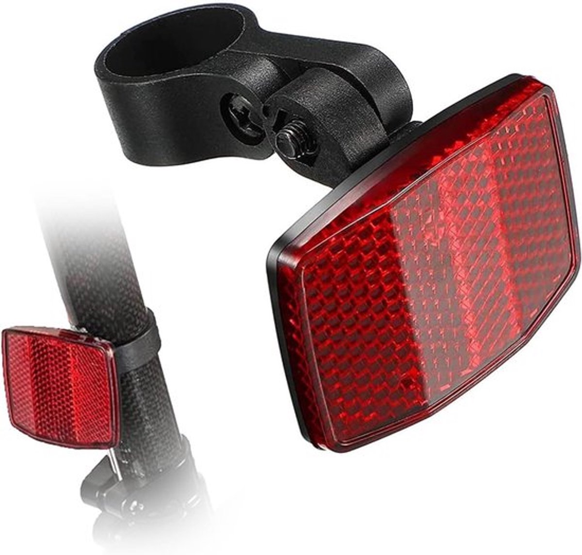 Reflectoren en Lichtclips voor Fietsen, Veiligheidsreflectoren voor Wegfietsen, MTB en E-Bikes - Inclusief Achterreflector en Bevestigingsmateriaal