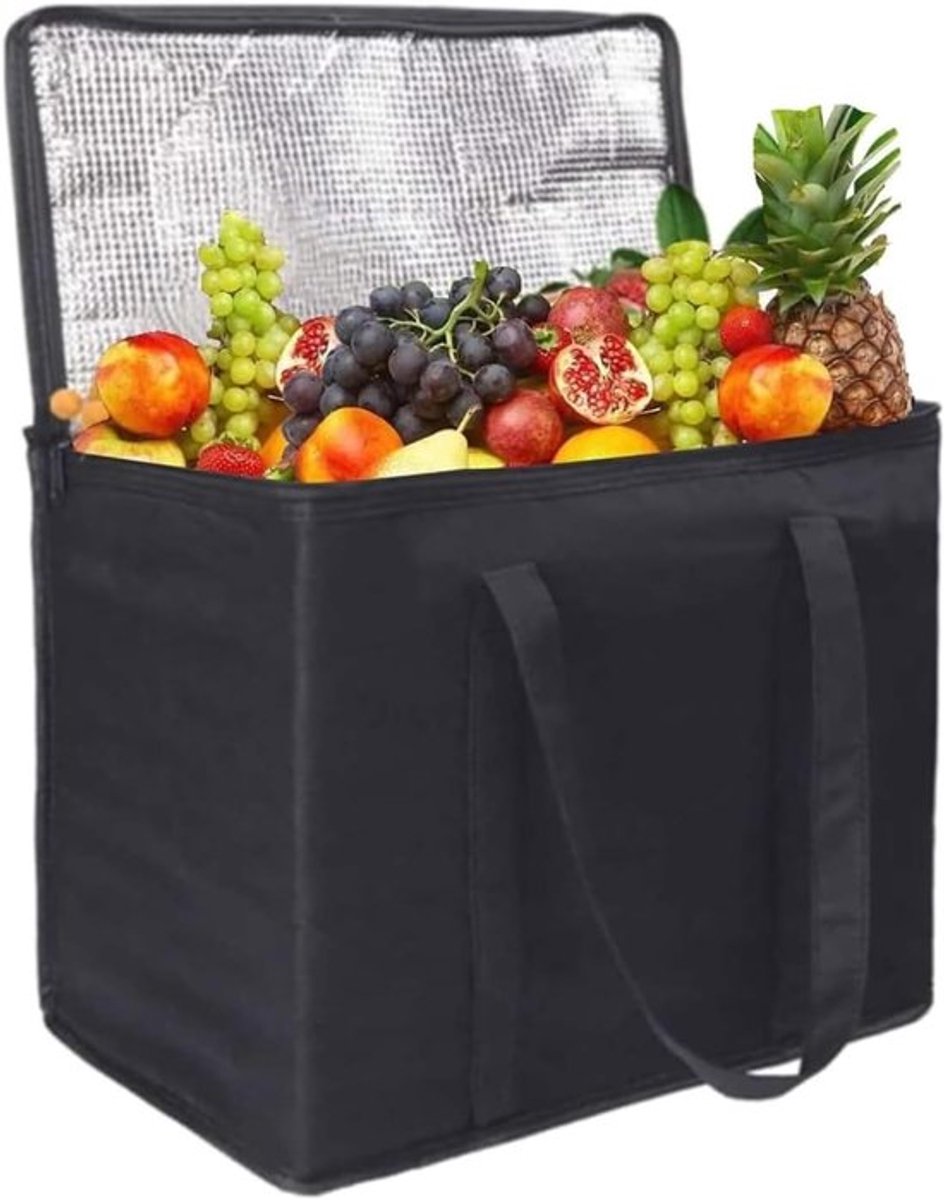 Geïsoleerde Picknick Koeltas 30L voor Boodschappen, Camping en Barbecue - Grote Bezorgtas