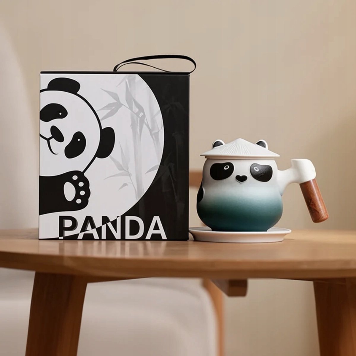 Keramische Panda Mok met Infuser - 350ml