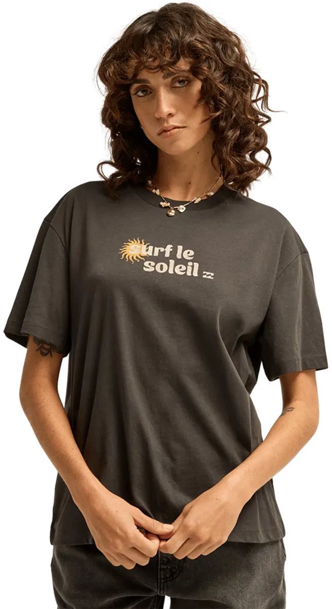 Billabong Le Soleil Tombo T-shirt Met Korte Mouwen XS Vrouw Zwart