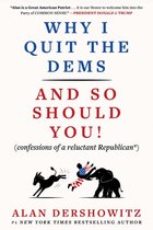 Boekomslag: 'Why I Quit the Dems', met een illustratie van een ezel en een olifant met een man in Amerikaanse vlag-outfit.