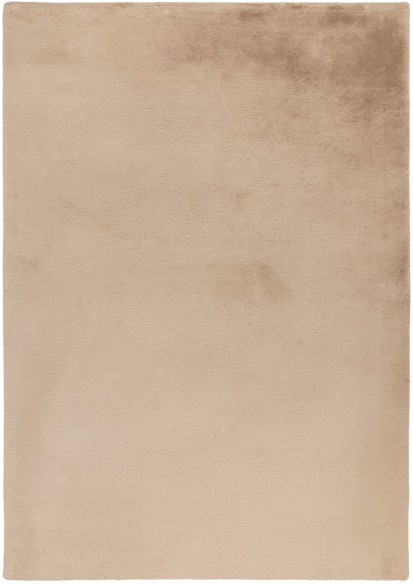 Padiro hoogpolig shaggy vloerkleed 200 x 290 cm - beige - modern effen design - geschikt voor vloerverwarming - van polyester