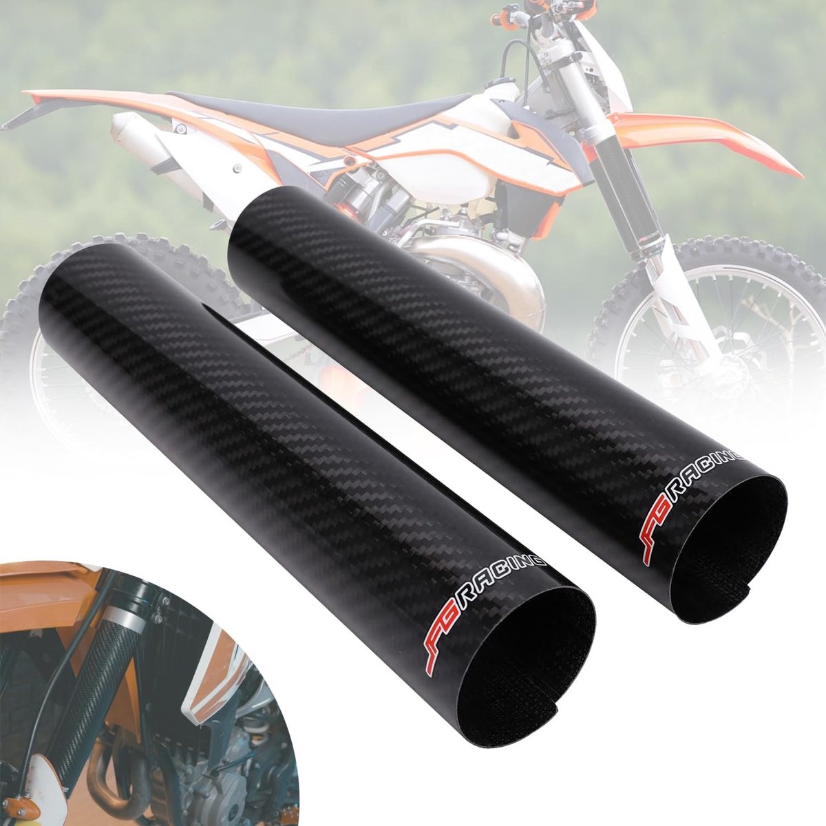 Solidchoice - Universele Motorfiets Voorvork Guard Wrap voor Schokdemperbescherming