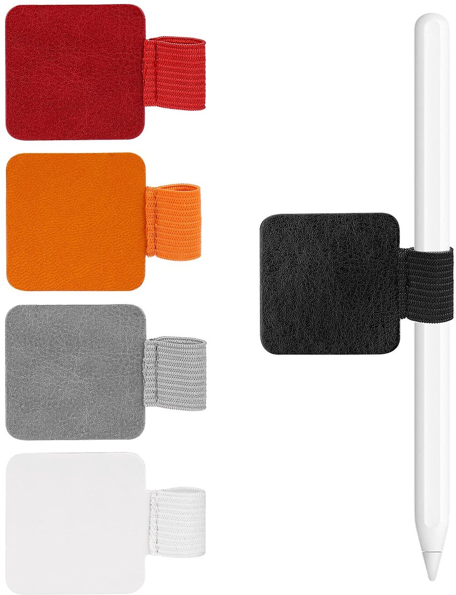 Solidchoice - Pennenlus 5 Stuks Zelfklevend, Gekleurde Penhouders voor Dagboeken en Accessoires