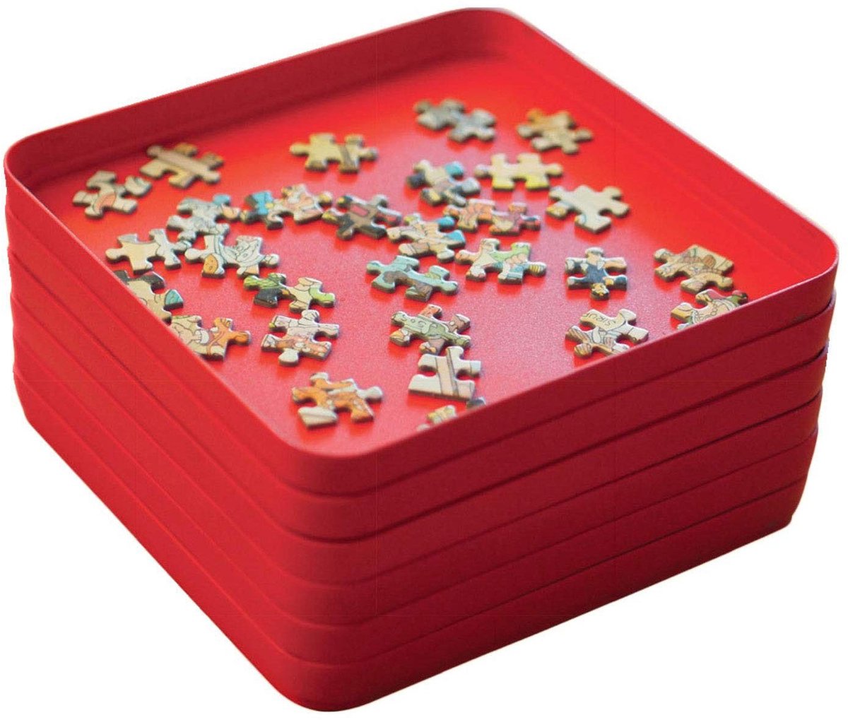 Solidchoice - Puzzelsorteerder met 6 Stevige Bakken voor Puzzelstukjes
