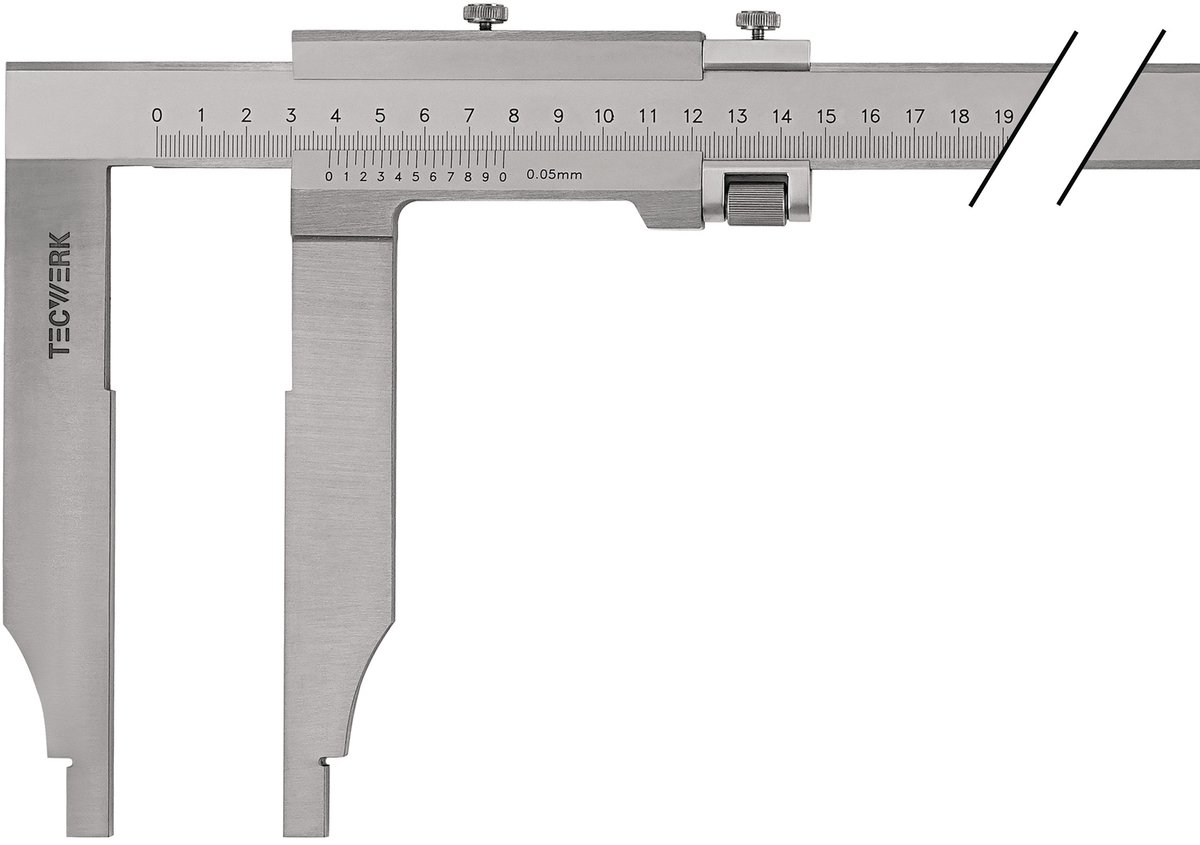 Werkplaatschuifmaat DIN 862 500mm Beklengte 150mm TECWERK