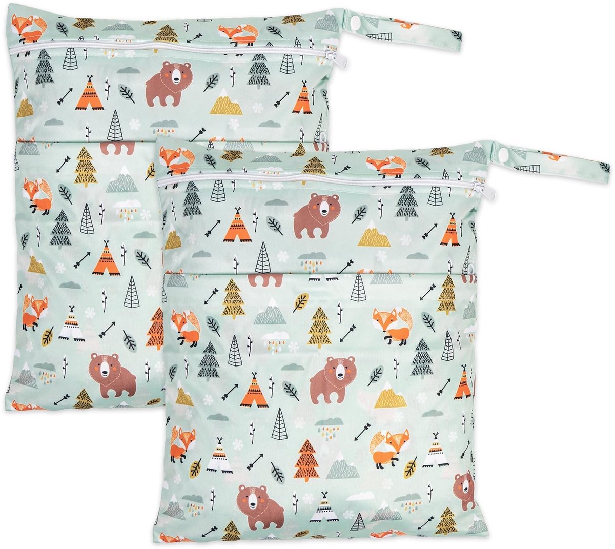 Solidchoice - 2 Stuks Wetbag voor Kleuterschool en Zwemspullen