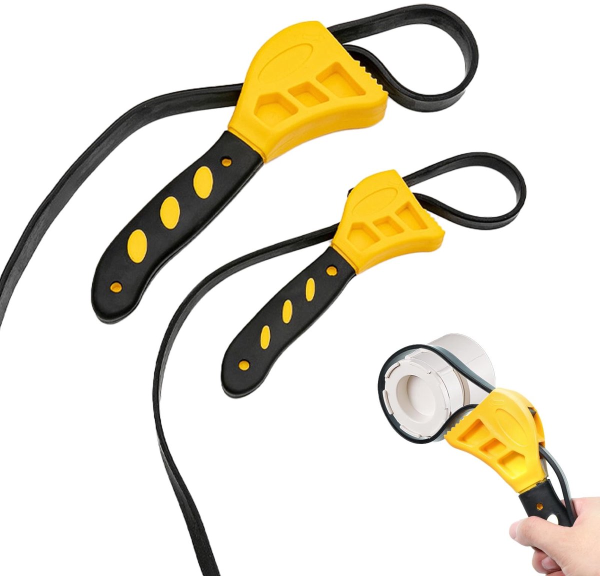Solidchoice - Set van 2 Universele Rubber Banden Sleutels