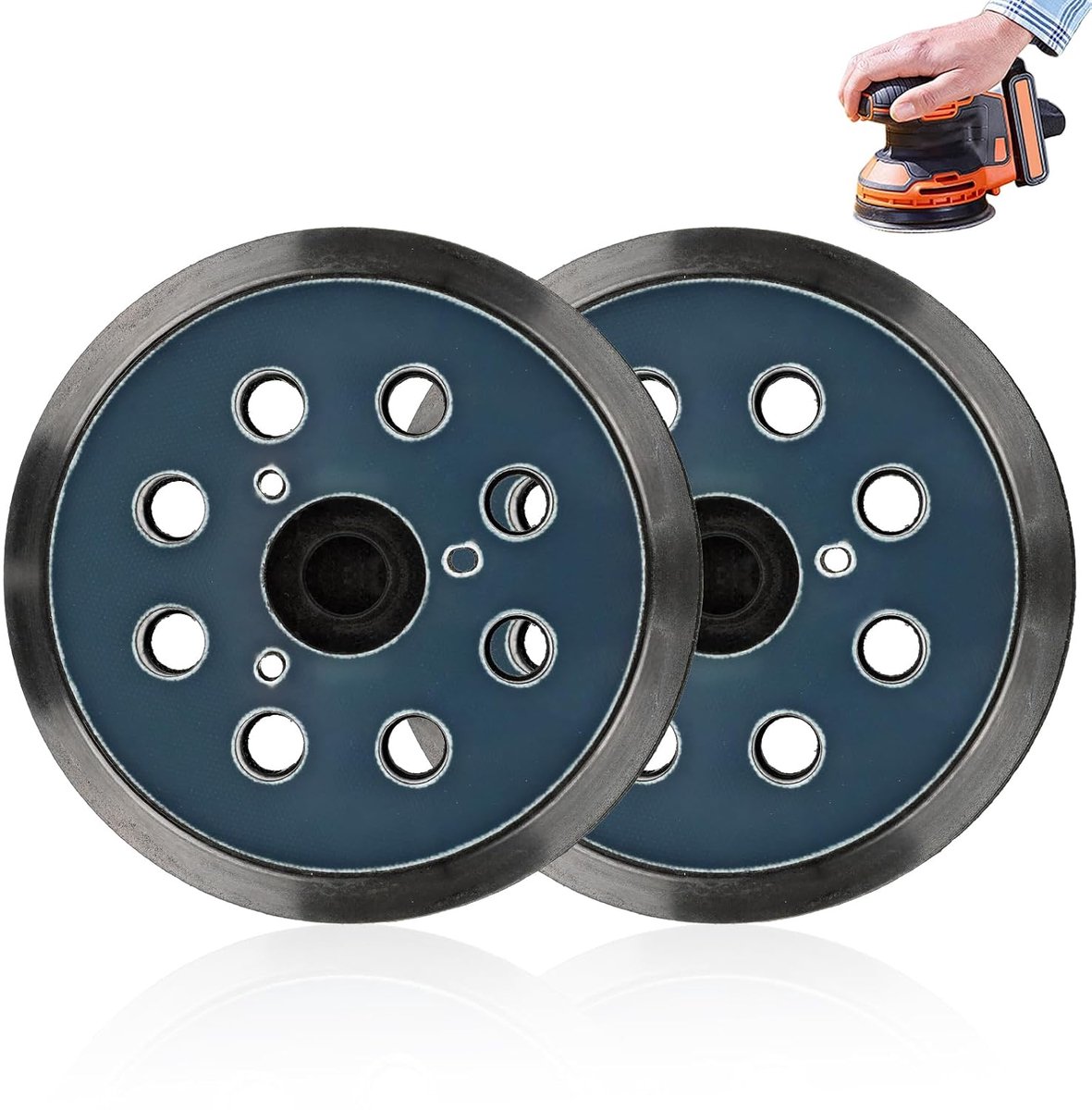 Schuurschijf 125 mm - 8 gaten - slijtvast materiaal - lange levensduur - ShopVlot