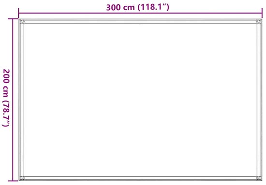 vidaXL - Tenttapijt - 200x300 - cm - antracietkleurig van Merkloos — afbeelding 2