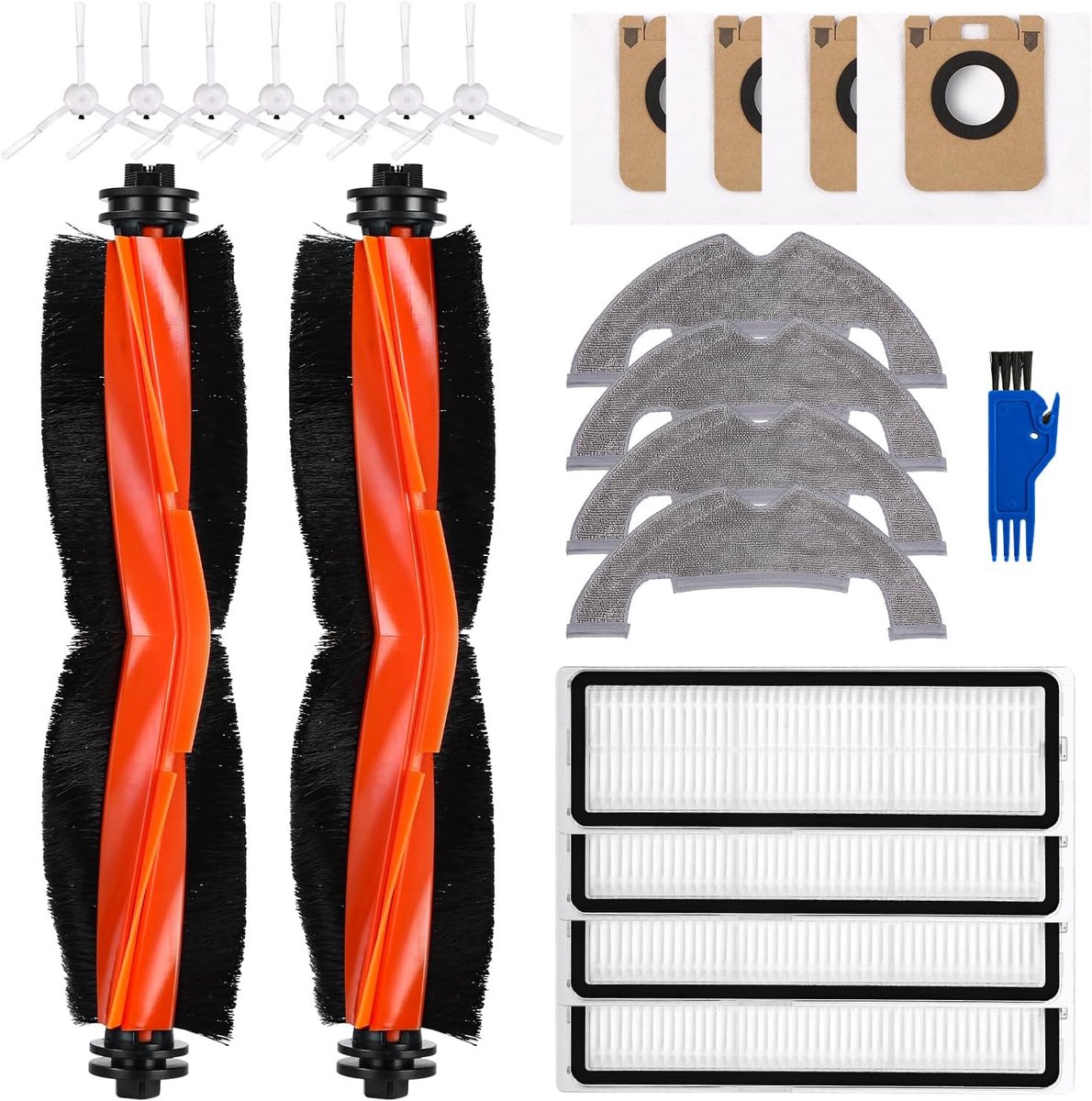 Accessoire set voor stofzuigers - 22-delige vervangingsonderdelen - Inclusief borstels en filters - ShopVlot