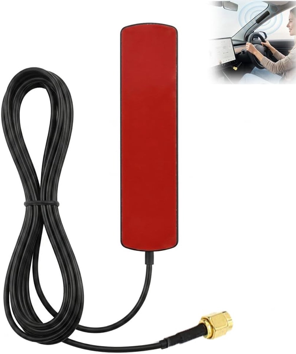 DAB antenne voor auto SMB aansluiting - 3 meter RG174 kabel - adhesieve raam antenne - perfecte ontvangst - ShopVlot