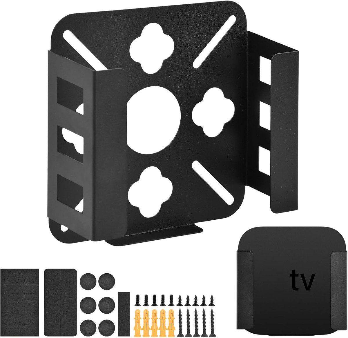 Wandbeugel voor MAC Mini M4/M4 Pro - Aluminium Legering - Met Warmteafvoer en Antikras Pad - Ideaal voor Thuiswerkplek - ShopVlot