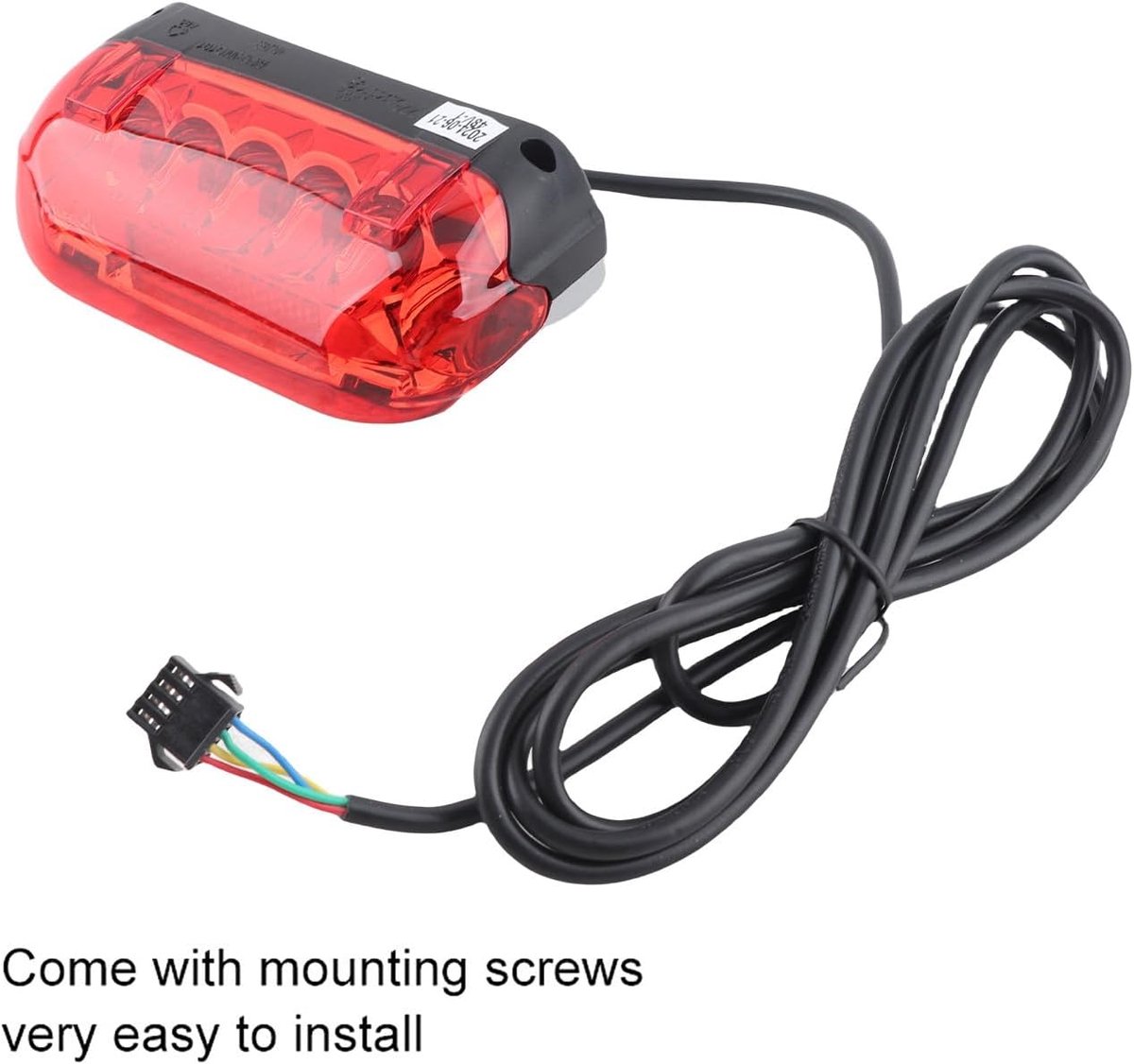Elektrische fiets remlicht LED achterlicht - 48 V - met vier LED zijlichten - verhoogt veiligheid bij remmen - ShopVlot