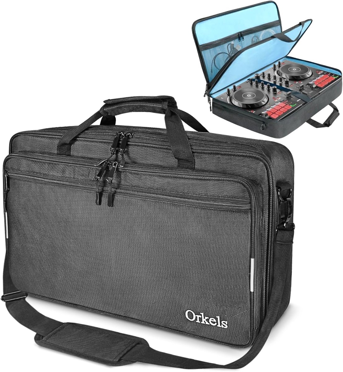 SUNDOY DJ Carrying Case Compatible with Pioneer Controller - Shock-proof Transport Case with Shoulder Strap and - ShopVlot