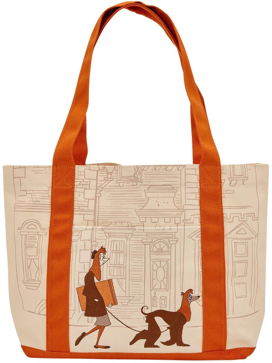 101 DALMATIANS LOUNGEFLY OVERSIZED CANVAS TOTE BAG