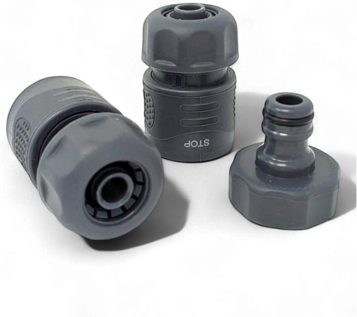 Tuinslang koppeling 1/2 inch - rubber binnenvoering - niet-slippende grip - betrouwbare irrigatie - SnelShoppen