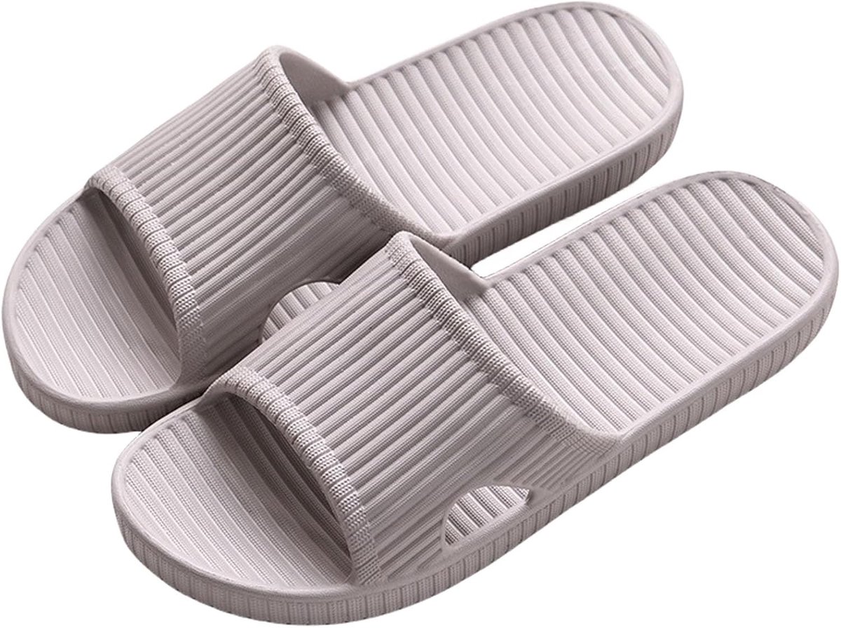 SnelShoppen - Douchesandalen Antislip Badschoenen Uniseks Zachte Schuimstoffen Doucheslippers voor Binnen en Buiten, Ideaal voor Camping, Strand en Th