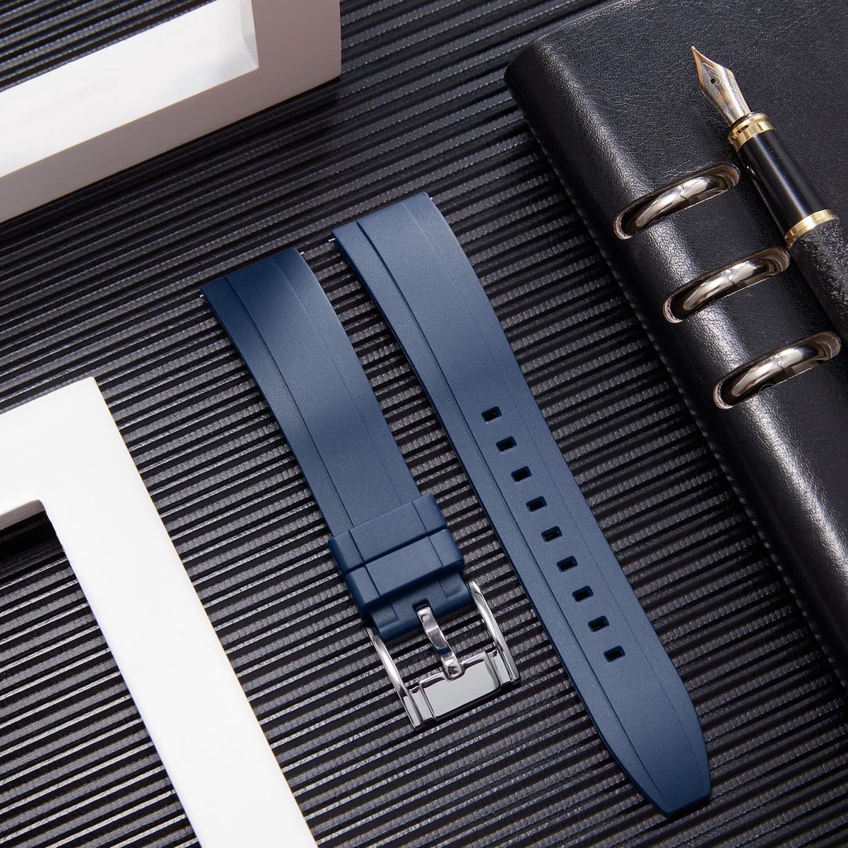Smartwatch band 18mm 19mm 20mm 21mm 22mm 24mm - siliconen vervangband - waterproof sport band - SnelShoppen