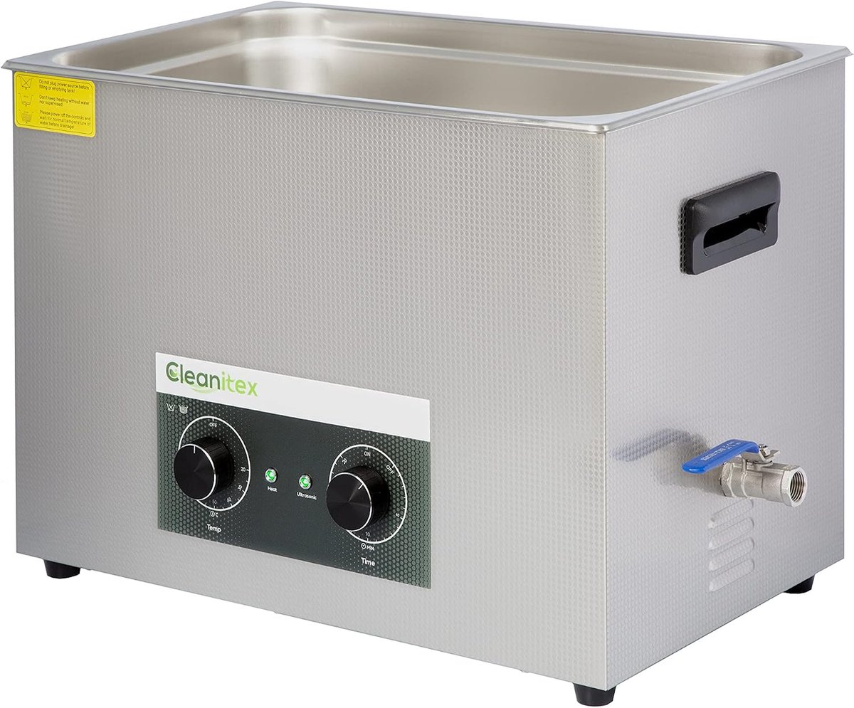 Ultrasoon reiniger 27 liter - SUS304 tank - analoog met verwarming - ideaal voor grondige reiniging - ShopVlot